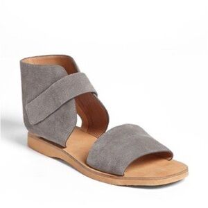Vince | Sage Gladiator Suede Ankle Sandals Gray 5 / 35